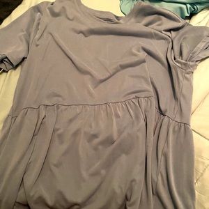 blue american eagle shirt